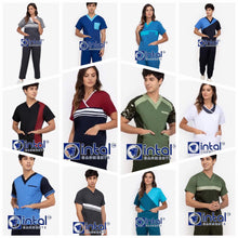 INTAL SCRUBSUIT 13 CARGO 6-Pocket Pants Premium Quality Mock Wrap Unisex Scrubs Powder-Midnight Blue