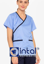 INTAL SCRUBSUIT 13 CARGO 6-Pocket Pants Premium Quality Mock Wrap Unisex Scrubs Powder-Midnight Blue