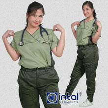 INTAL SCRUBSUIT 053 ALTA MAPAGKUMBABA Overlap Two-Tone Quality Cargo Bag 6-Pockets Belt Loop