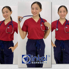 INTAL SCRUBSUIT 029 Elite MASINTAHIN V-Neck Korean Shade Cargo 6 Pocket Unisex Quality Scrubs