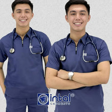 INTAL SCRUBSUIT 033 Elite MATIYAGA Zip-Up Sports Collar Cargo 6-Pocket Unisex Quality Scrubs