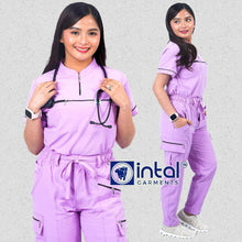 INTAL SCRUBSUIT 090 ELITE PRO INSPIRING Zip-Up Chino 4-Way Stretchfine Fab Smartfit Cargo 11-Pocket