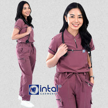 INTAL SCRUBSUIT 090 ELITE PRO INSPIRING Zip-Up Chino 4-Way Stretchfine Fab Smartfit Cargo 11-Pocket
