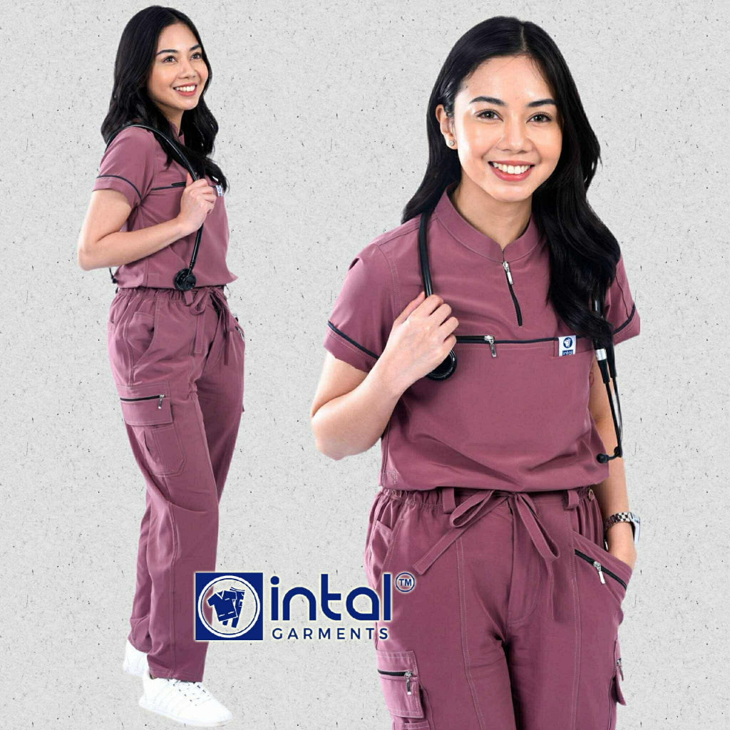 INTAL SCRUBSUIT 090 ELITE PRO INSPIRING Zip-Up Chino 4-Way Stretchfine Fab Smartfit Cargo 11-Pocket