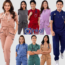 INTAL SCRUBSUIT 081 ELITE PRO MATATAG Ultrafine Elegant Fabric Zip-Up Chino Collar 8-Pocket Cargo Tapered