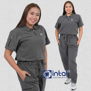 INTAL SCRUBSUIT 083 ELITE PRO MARUNONG Elegant Sports Collar Stretchfine Fabric  Cargo Tapered