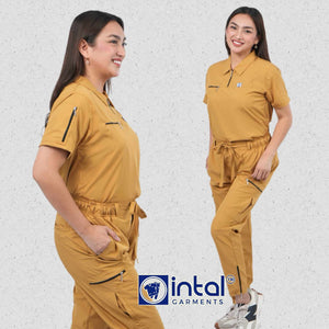 INTAL SCRUBSUIT 083 ELITE PRO MARUNONG Elegant Sports Collar Stretchfine Fabric  Cargo Tapered