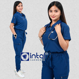 INTAL SCRUBSUIT 083 ELITE PRO MARUNONG Elegant Sports Collar Stretchfine Fabric  Cargo Tapered