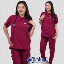 INTAL SCRUBSUIT 085 ELITE PRO MAINGAT Elegant Chino Stretchfine Fabric Cargo Zipper Tapered