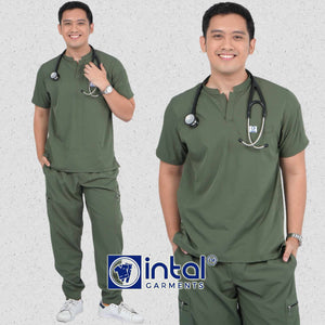 INTAL SCRUBSUIT 085 ELITE PRO MAINGAT Elegant Chino Stretchfine Fabric Cargo Zipper Tapered