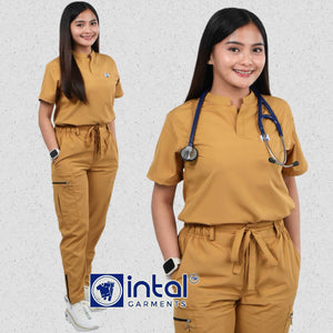 INTAL SCRUBSUIT 085 ELITE PRO MAINGAT Elegant Chino Stretchfine Fabric Cargo Zipper Tapered