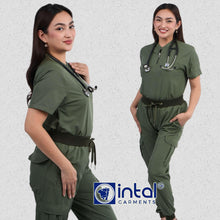 INTAL SCRUBSUIT 086 ELITE PRO MAPAGMALASAKIT 2.0 Elegant Chino Stretchfine Fabric Cargo Ribbed