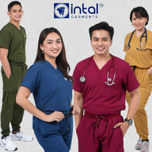 INTAL SCRUBSUIT 087 ELITE PRO MAPAGMAHAL 2.0 Elegant V-Neck Stretchfine Fabric Cargo Ribbed