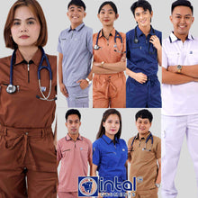 INTAL SCRUBSUIT 059 ALTA MASINOP Sports Collar Combi Cargo 8-Pockets Belt Loop Quality Scrubs