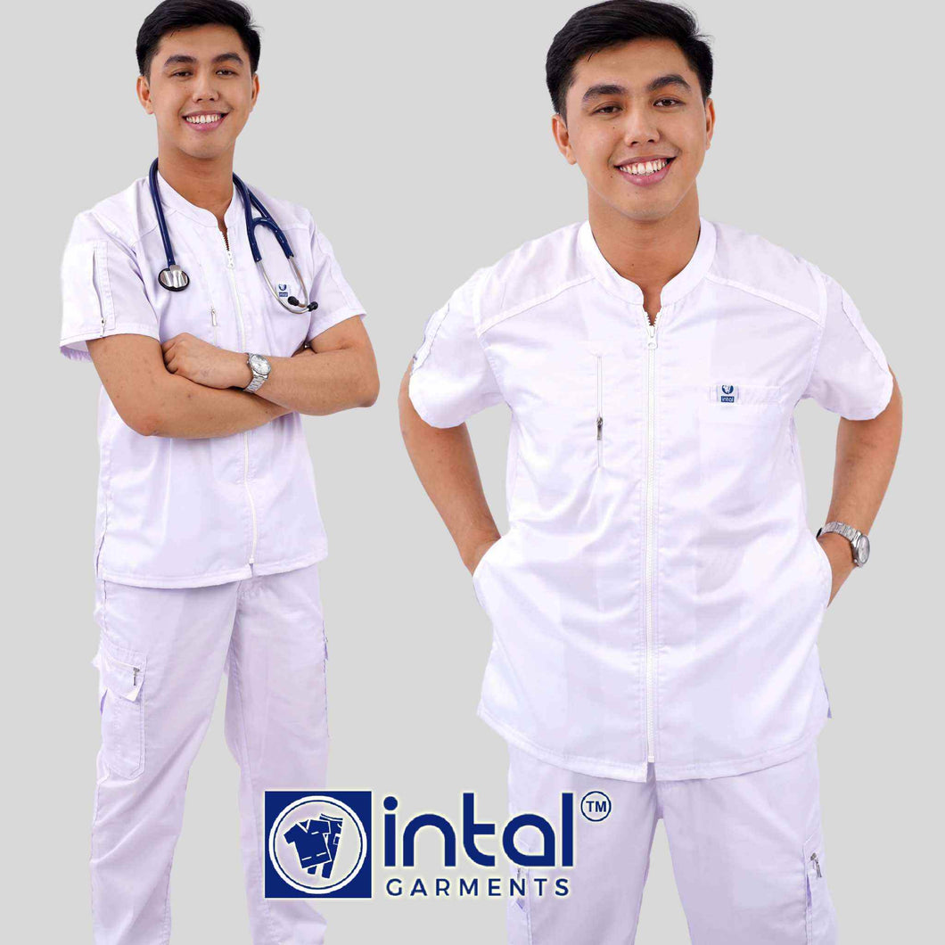 INTAL SCRUBSUIT 058 ALTA MABUTI Chino Collar Full Zipper Front Quality Cargo 8-Pockets Belt Loop