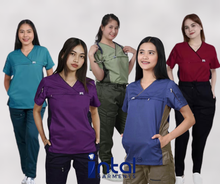 INTAL SCRUBSUIT 053 ALTA MAPAGKUMBABA Overlap Two-Tone Quality Cargo Bag 6-Pockets Belt Loop