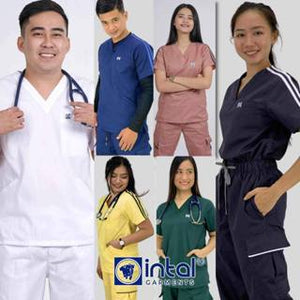 SCRUB SUIT CARGO 6-Pocket Pants ACTIVEWEAR UNISEX SCRUBS Premium Quality Scrubsuit 031B Set by INTAL GARMENTS