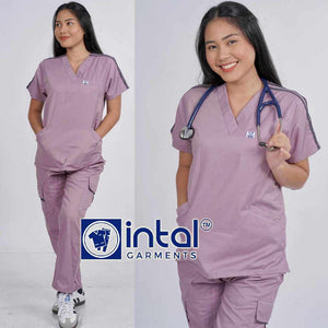 SCRUB SUIT CARGO 6-Pocket Pants ACTIVEWEAR UNISEX SCRUBS Premium Quality Scrubsuit 031B Set by INTAL GARMENTS