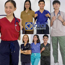 INTAL SCRUBSUIT 029 Elite MASINTAHIN V-Neck Korean Shade Cargo 6 Pocket Unisex Quality Scrubs