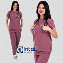 INTAL SCRUBSUIT 085 ELITE PRO MAINGAT Elegant Chino Stretchfine Fabric Cargo Zipper Tapered