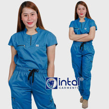 INTAL SCRUBSUIT 042 Elite MARIKIT Ultra Stand Collar Cargo Tapered Zipper 6 Pocket Quality Scrubs