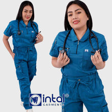 INTAL SCRUBSUIT 057 ALTA MAABILIDAD Sports Collar Coverall Style Quality Cargo Bag 6Pocket Belt Loop