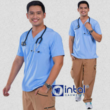 INTAL SCRUBSUIT 080 ELITE PRO RESILIENT V-Neck Duo Tone 4-Way Stretchfine Fab Smartfit 11-Pock Cargo