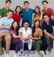 INTAL SCRUBSUIT 080 ELITE PRO RESILIENT V-Neck Duo Tone 4-Way Stretchfine Fab Smartfit 11-Pock Cargo