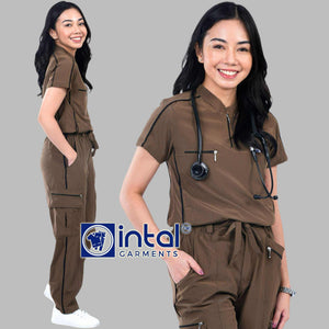 INTAL SCRUBSUIT 088 ELITE PRO EMPATHETIC Chino Collar AlphaLine 4-Way Stretchfine Fab Smartfit Cargo