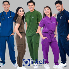 INTAL SCRUBSUIT 088 ELITE PRO EMPATHETIC Chino Collar AlphaLine 4-Way Stretchfine Fab Smartfit Cargo