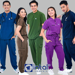 INTAL SCRUBSUIT 088 ELITE PRO EMPATHETIC Chino Collar AlphaLine 4-Way Stretchfine Fab Smartfit Cargo