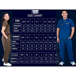 INTAL SCRUBSUIT 088 ELITE PRO EMPATHETIC Chino Collar AlphaLine 4-Way Stretchfine Fab Smartfit Cargo