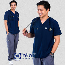 INTAL SCRUBSUIT 080 ELITE PRO RESILIENT V-Neck Duo Tone 4-Way Stretchfine Fab Smartfit 11-Pock Cargo