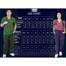 INTAL SCRUBSUIT 080 ELITE PRO RESILIENT V-Neck Duo Tone 4-Way Stretchfine Fab Smartfit 11-Pock Cargo