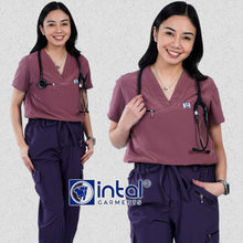 INTAL SCRUBSUIT 080 ELITE PRO RESILIENT V-Neck Duo Tone 4-Way Stretchfine Fab Smartfit 11-Pock Cargo