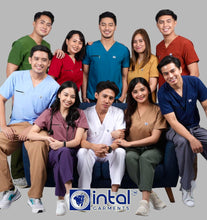 INTAL SCRUBSUIT 080 ELITE PRO RESILIENT V-Neck Duo Tone 4-Way Stretchfine Fab Smartfit 11-Pock Cargo