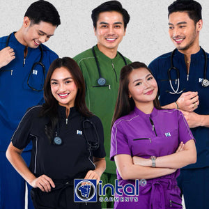 INTAL SCRUBSUIT 088 ELITE PRO EMPATHETIC Chino Collar AlphaLine 4-Way Stretchfine Fab Smartfit Cargo