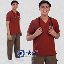 INTAL SCRUBSUIT 080 ELITE PRO RESILIENT V-Neck Duo Tone 4-Way Stretchfine Fab Smartfit 11-Pock Cargo