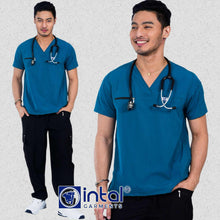 INTAL SCRUBSUIT 080 ELITE PRO RESILIENT V-Neck Duo Tone 4-Way Stretchfine Fab Smartfit 11-Pock Cargo
