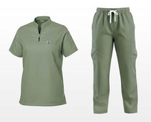 INTAL SCRUBSUIT 028 Elite MAPAGMALASAKIT Scrubs – Unisex Zip-Up Chino Collar Cargo | 6 Pockets | Top Only / Pants Only