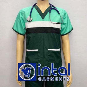 Scrub Suit High Quality Medical Doctor Nurse Scrubsuit Set C Cargo or Jogger 4 Pocket Pants Unisex Scrubs 03H