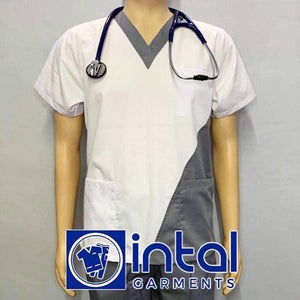 Scrub Suit High Quality Medical Doctor Nurse Scrubsuit Set B Regular or Cargo 4 Pocket Pants Unisex Scrubs 20A