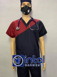 Scrub Suit High Quality Medical Doctor Nurse Scrubsuit Set B Regular or Cargo 4 Pocket Pants Unisex Scrubs 20