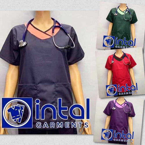 INTAL SCRUBSUIT 14 Premium Quality Mock Wrap Regular 4-Pocket Pants Unisex Scrubs