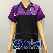 Scrub Suit High Quality Medical Doctor Nurse Scrubsuit Set A Regular 4 Pocket Pants Unisex Scrubs 03D