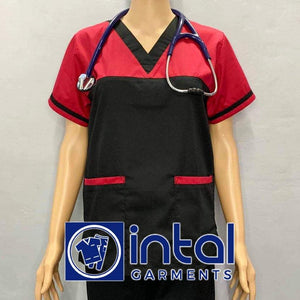 Scrub Suit High Quality Medical Doctor Nurse Scrubsuit Set A Regular 4 Pocket Pants Unisex Scrubs 03D