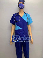 Scrub Suit High Quality Medical Doctor Nurse Scrubsuit Set B Regular 4 Pocket Pants Unisex Scrubs 11