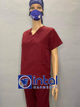 Scrub Suit High Quality Made Katrina POLYESTER Scrubsuit Set A Regular 2 Pocket Unisex Scrubs 01