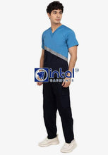 Scrub Suit High Quality Medical Doctor Nurse Scrubsuit Cargo 6 Pocket Pants Unisex Scrubs 15A Midnight Sapphire Blue