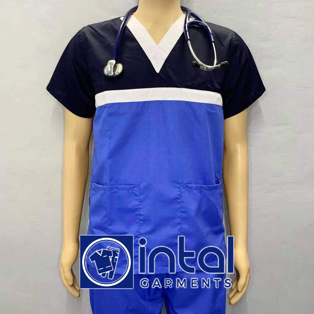 Scrub Suit High Quality Medical Doctor Nurse Scrubsuit Set A Regular Pocket Pants Unisex Scrubs 03